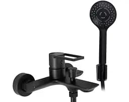 Смеситель для ванны Rea Flip настенный black REA-B2003 Черный матовый