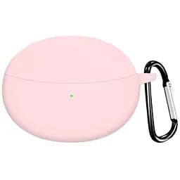 Чохол-накладка DK для Oppo Enco Free 3 Silicone Candy Friendly з карабіном (016036) (pink)