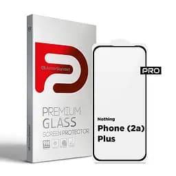 Захисне скло на Nothing Phone (2a) Plus з олеофобним покриттям, Pro, повне проклеювання, антистатичний і пиловідштовхуючий шар, 9H, самоклеючеся, 2.5D, на весь екран, антистатичний клей, ArmorStandart (ARM80430)