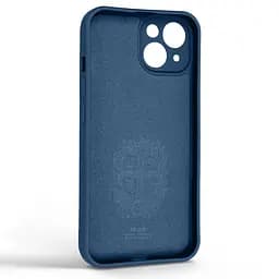 Силиконовый чехол для Apple iPhone 14, Icon Ring, синий, панель-накладка, с кольцом-подставкой на 360°, противоударный, возможность использования магнитных держателей, ArmorStandart (ARM68687) - мініатюра 2