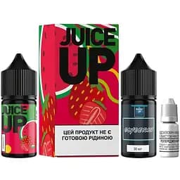 Набір компонентів для самозамішування сольової рідини для вейпу Fucked Lab Juice Up Salt 30 мл 0-50 мг Watermelon Strawberry Кавун Полуниця (15501)