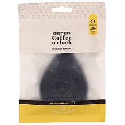 Спонж Beter Coffee O'clock для очищення обличчя з конжаку багаторазовий     