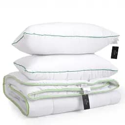 Набор MirSon антиаллергенный №9587 Eco Line Ecosilk деми одеяло 200х220 см + 2 подушки белый (2200010807011)
