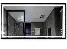 Дзеркало Dusel DE-M0061S1 Silver 75x100 см, Сірий