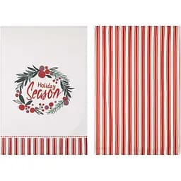 Набір рушників Ardesto Happy Holidays 45х65 см 2 шт. червоно-білий (ART4565HRS)