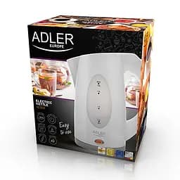 Електрочайник пластиковий Adler AD 1208 white 1,8 літр - мініатюра 6