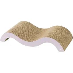 Когтеточка Trixie Wave Junior для котят с мятой картон светло-сиреневая/мятная 38х7х18 см [CD] в ассортименте