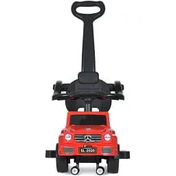 Дитяча каталка-толокар Bambi Racer M 5046L-3 з батьківською ручкою червоний - мініатюра 6