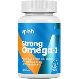Жирные кислоты VPLab Strong Omega 3 60 капсул