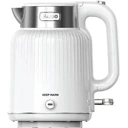 Електрочайник Magio МG-508, білий, 1250W, 1.7 л, дисковий, подвійні стінки: нержавіюча сталь, пластик