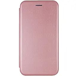 Кожаный чехол-книжка Classy для Motorola Moto G24 / G04 / E14 Rose Gold