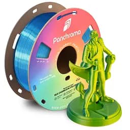 Пластик для 3D-принтера Polymaker PLA PANCHROMA DUAL SILK 1,75mm 1kg Yellow-Blue (CA03026) - мініатюра 2