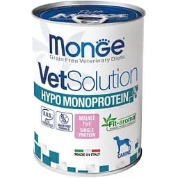 Вологий корм для собак Monge VetSolution Wet Hypo Monoprotein зі свининою 400 г