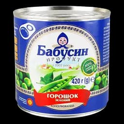 Зеленый горошек консервированный Бабушкин Продукт 420 г