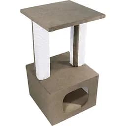 Когтеточка Lucky Pet Домик Грот Люкс, коричневый