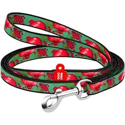 Повідець для котів та дрібних порід собак Waudog Nylon Гранати XS 122x1 см