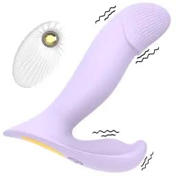 Вібратор для точки G і клітора I’MCUM DualWave Pro з дистанційним керуванням і режимом поштовхів Лавандовий (IM-KCD011)