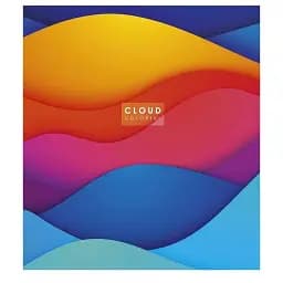 Зошит загальний Школярик Cloud colorful 048-3161K-2 в клітинку 48 аркушів