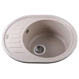 Кухонна мийка гранітна Globus Lux Arno піщаний 620x500мм-А0004, Sand