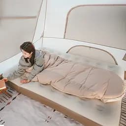 Спальний мішок овальний Naturehike PS200 CNK2350WS026, бежевий - мініатюра 4