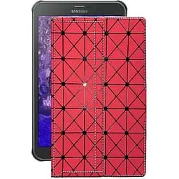 Чехол StatusCASE из экокожи для планшета Samsung Galaxy Tab Active 8.0 (T365) Красный ромб