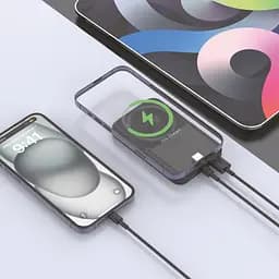 Повербанк з бездротовою зарядкою 10000mAh Titanium MA02 22.5W Black (TPB-MA02-B) - мініатюра 8