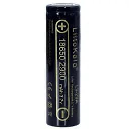 Акумулятор 18650 2900mAh Li-Ion, (2850-2950mah), 3.7V (2.75-4.2V), Blac Liitokala (Lii-29A)