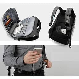 Рюкзак Tigernu D-83351 15.6 Black Grey - мініатюра 5