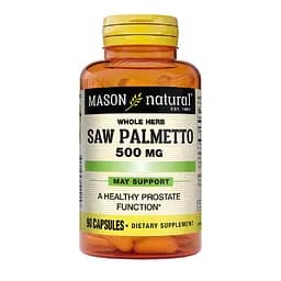 Со Пальметто Mason Natural Saw Palmetto Здоров'я простати 500 мг 90 капсул