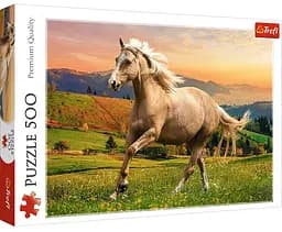 Набір Пазли - (500 елм.) - "Галопом на закаті сонця"