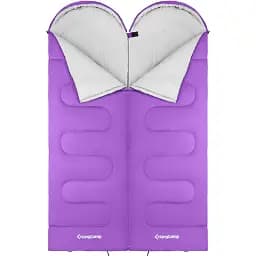 Спальний мішок KingCamp Oasis 250 Comf +12°C / Lim +7°C / Extr -3°C Purple - мініатюра 2