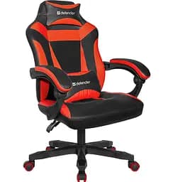 Кресло игровое Defender Master полиуретан 50 мм класс 4 Black/Red