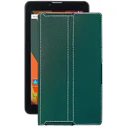 Чохол StatusCASE з екошкіри для планшету Bravis NB753 3G Тм. Бірюзовий