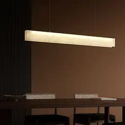 Подвесная люстра с эффектом мрамора в удлиненном корпусе 120 см Ст. MJ364L-1200 | Line F