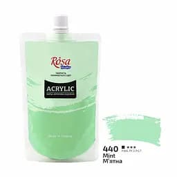 Краска акриловая Rosa Studio Мятная 440, 200 мл