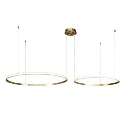 Люстра стельова LED Levistella 7529833-2B BRONZE LED (600+800), 130W, бронзовий метал, 3 режими світла, діаметр 600/800мм - мініатюра 2