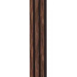 Рейка декоративна Wall Sticker PS 2900х120х12 мм Темний горіх SW-00001745 - мініатюра 7