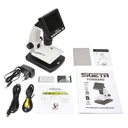Цифровий мікроскоп SIGETA Forward 10x-500x 5.0 MP 3.5" LCD (65503) - мініатюра 7