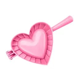 Форма ліплення для пельменів, вареників та равіолі у вигляді серця, Kitchen Master Рожевий 85822