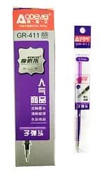 Стрижень гелевий стираємий, товстий наконечник, 0.5 мм, темно-фіолетовий, 125 мм, 20 шт.