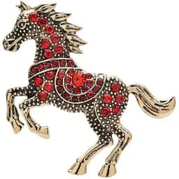 Брошь Конь красный (158511299)