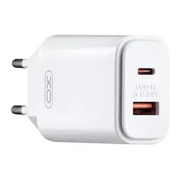 Сетевое зарядное устройство для XO L90A EU PD20W + QC18W Высокоскоростной светопередача Белый Белый