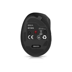 Мишка REAL-EL RM-490W Wireless/Bluetooth Black (EL123200058) - мініатюра 7