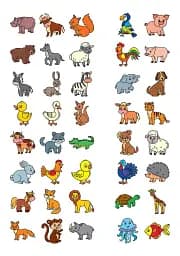 English for Kids. Дикі та свійські тварини. Wild and Domestic Animals - мініатюра 5