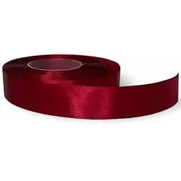 Атласна стрічка для рукоділля Bambi АБ-124, 0.6 см x 23 м, Бордовий