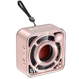 Портативна міні-колонка 5W BT/TF/USB/AUX 5 Вт, рожевий Smart X DW12P