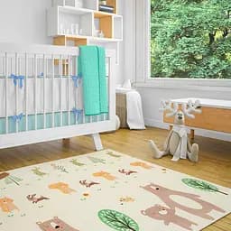 Дитячий складний розвиваючий термокилимок Mat4baby 200х150х0.6см Дорога Ліс 235 SW-00000155 - мініатюра 9