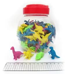 Ластик Динозавры, в банке, 100 шт. (В ассортименте)