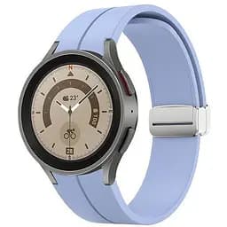 Ремінець для Samsung Galaxy Watch 5 44mm - блакитний ширина кріплення 20мм силікон Watchbands Cls (W14-9WB62143697)