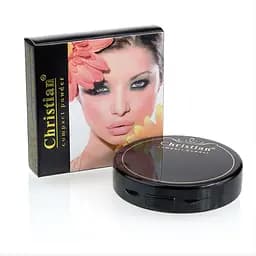 Пудра для лица Christian Compact Powder Black DM-406, №01 Натуральный